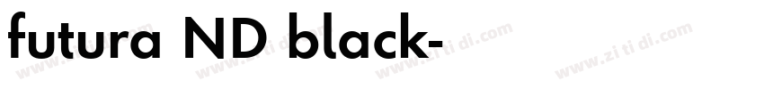 futura ND black字体转换